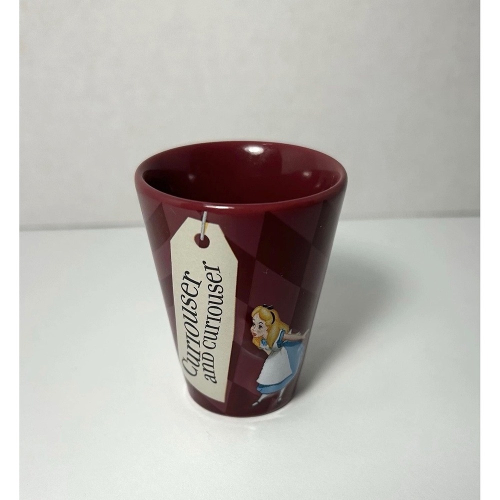 Disney Parks Alice in Wonderland‎ Were All Mad Here Toothpick Holder Shot Glass